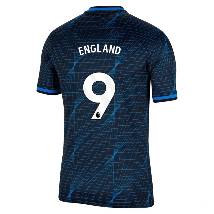 Mujer Camiseta Bethany England #9 Azul Oscuro 2ª Equipación 2023/24 La Camisa México