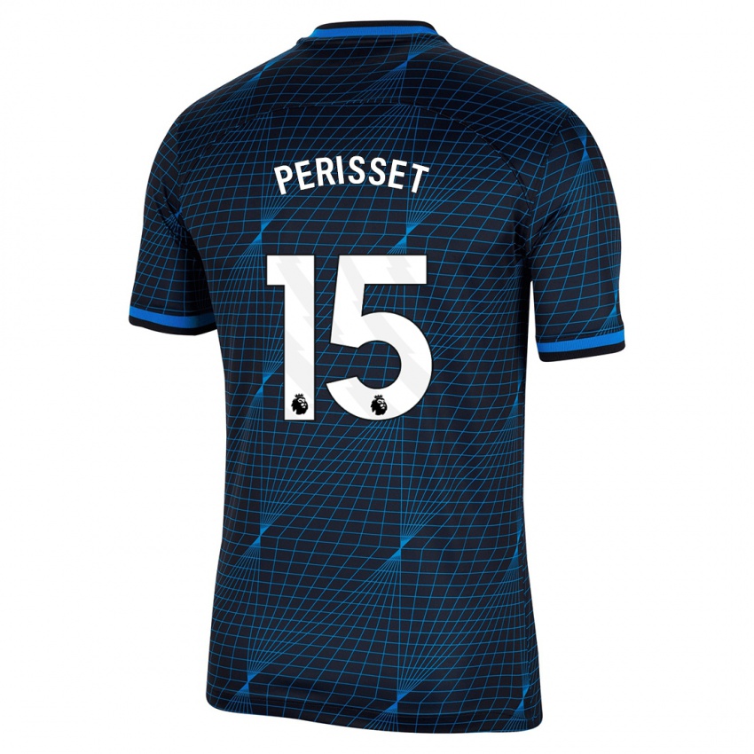 Mujer Camiseta Eve Perisset #15 Azul Oscuro 2ª Equipación 2023/24 La Camisa México