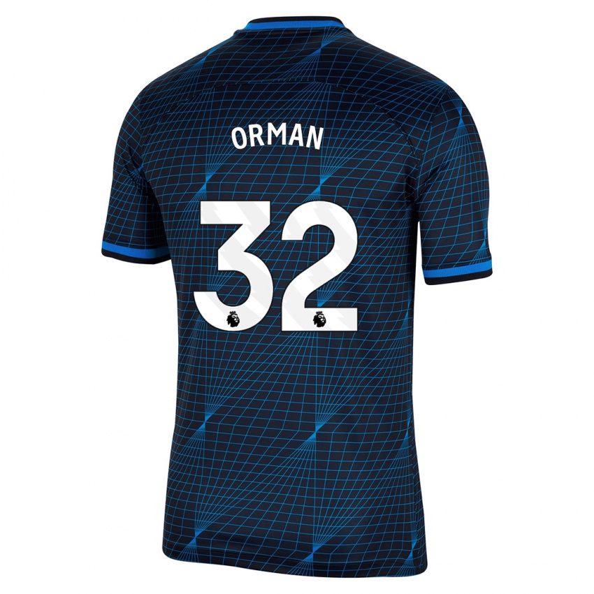 Mujer Camiseta Emily Orman #32 Azul Oscuro 2ª Equipación 2023/24 La Camisa México