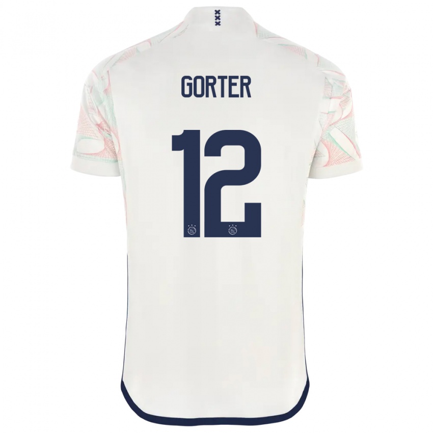 Mujer Camiseta Jay Gorter #12 Blanco 2ª Equipación 2023/24 La Camisa México