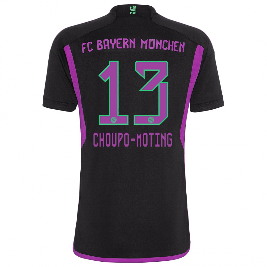 Mujer Camiseta Eric Maxim Choupo-Moting #13 Negro 2ª Equipación 2023/24 La Camisa México