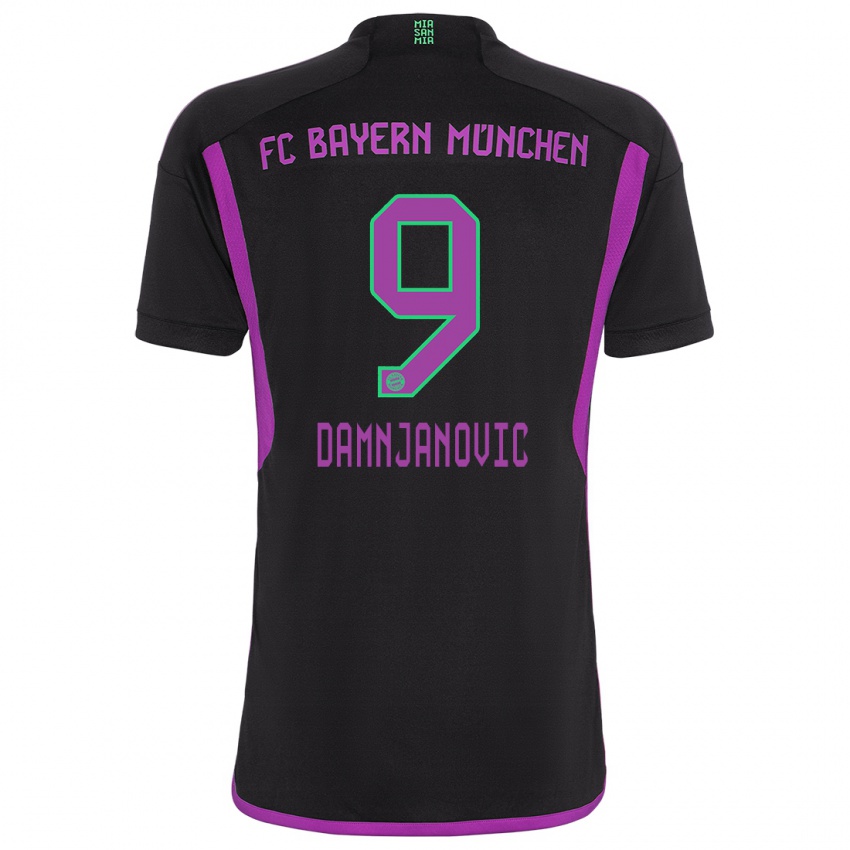 Mujer Camiseta Jovana Damnjanovic #9 Negro 2ª Equipación 2023/24 La Camisa México