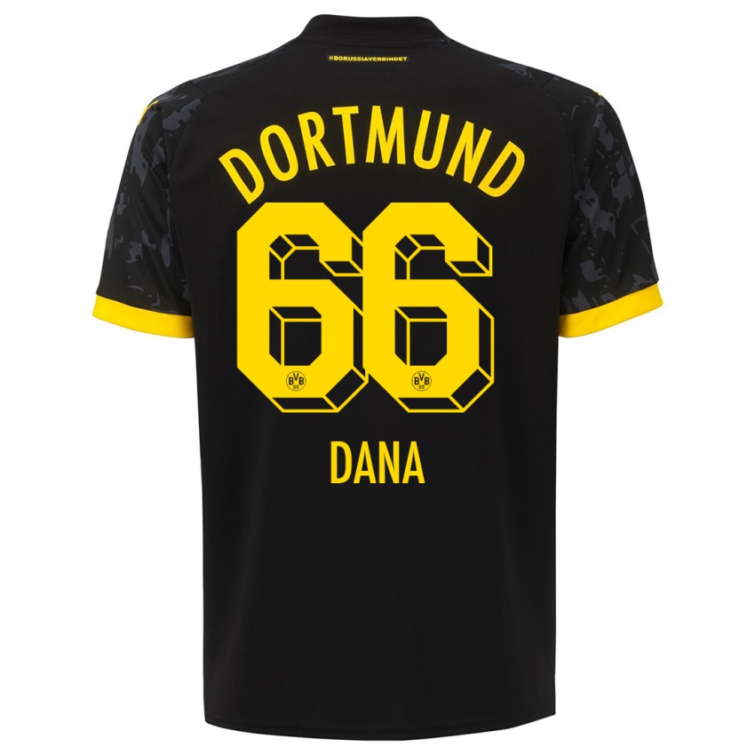 Mujer Camiseta Bleckmann Dana #66 Negro 2ª Equipación 2023/24 La Camisa México