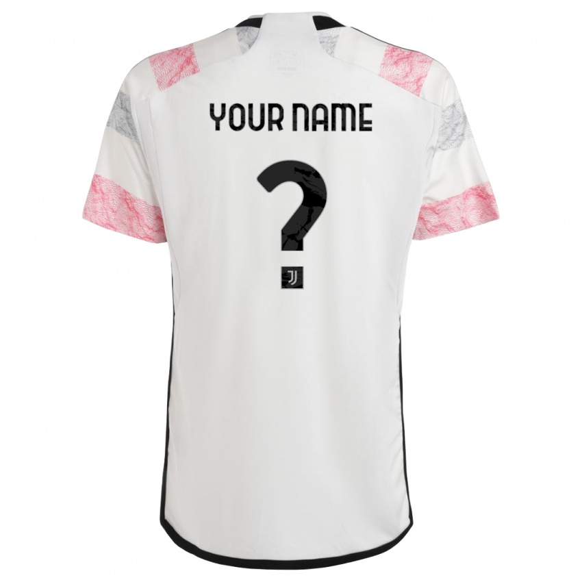 Mujer Camiseta Su Nombre #0 Blanco Rosa 2ª Equipación 2023/24 La Camisa México