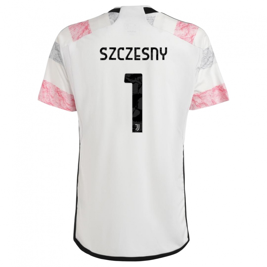 Mujer Camiseta Wojciech Szczesny #1 Blanco Rosa 2ª Equipación 2023/24 La Camisa México