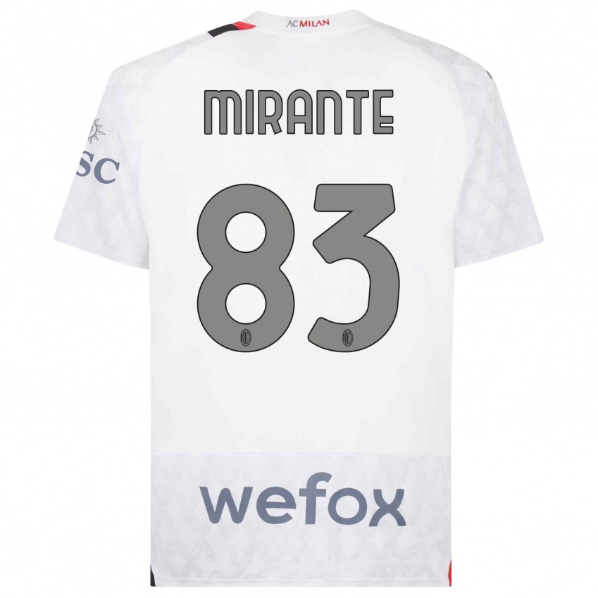 Mujer Camiseta Antonio Mirante #83 Blanco 2ª Equipación 2023/24 La Camisa México