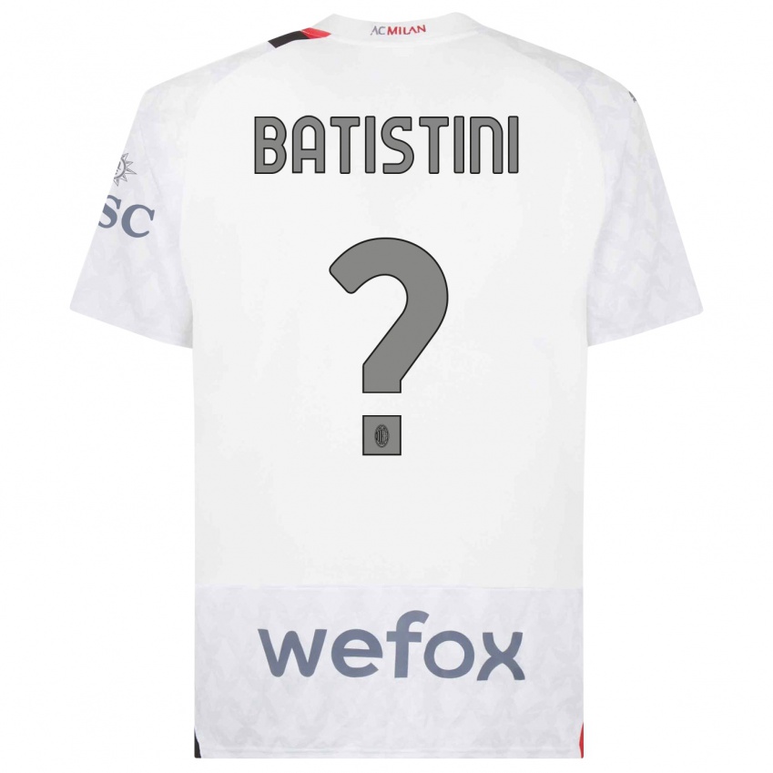 Mujer Camiseta Simone Batistini #0 Blanco 2ª Equipación 2023/24 La Camisa México