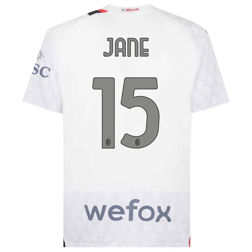 Mujer Camiseta Refiloe Jane #15 Blanco 2ª Equipación 2023/24 La Camisa México