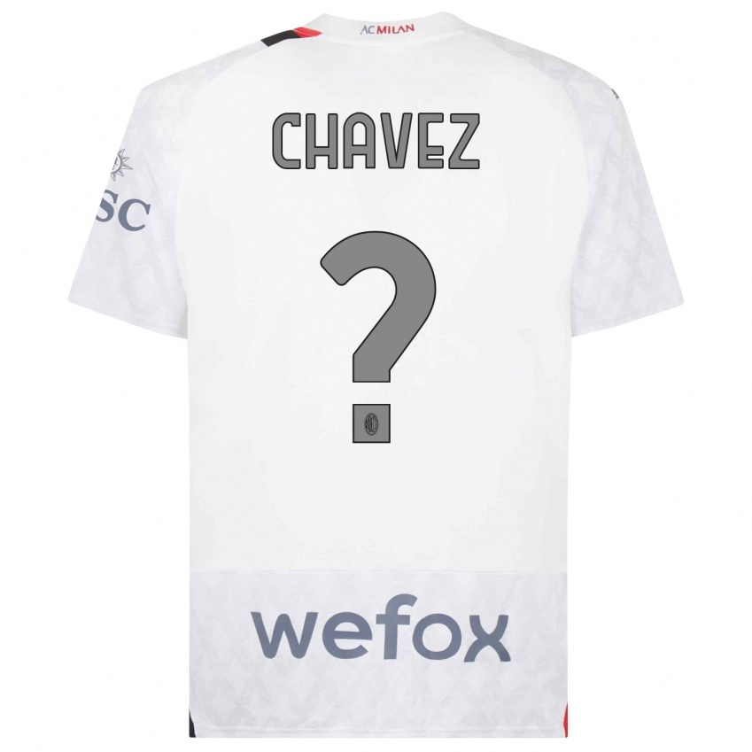 Mujer Camiseta Maikol Cifuentes Chavez #0 Blanco 2ª Equipación 2023/24 La Camisa México