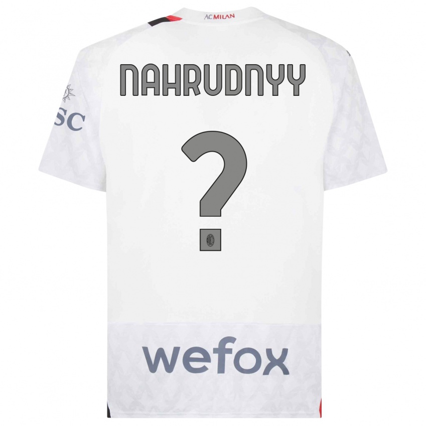 Mujer Camiseta Vladislav Nahrudnyy #0 Blanco 2ª Equipación 2023/24 La Camisa México