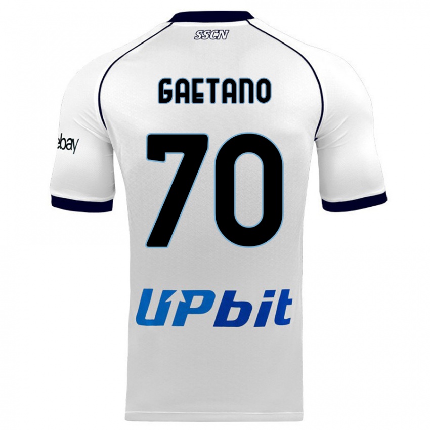 Mujer Camiseta Gianluca Gaetano #70 Blanco 2ª Equipación 2023/24 La Camisa México