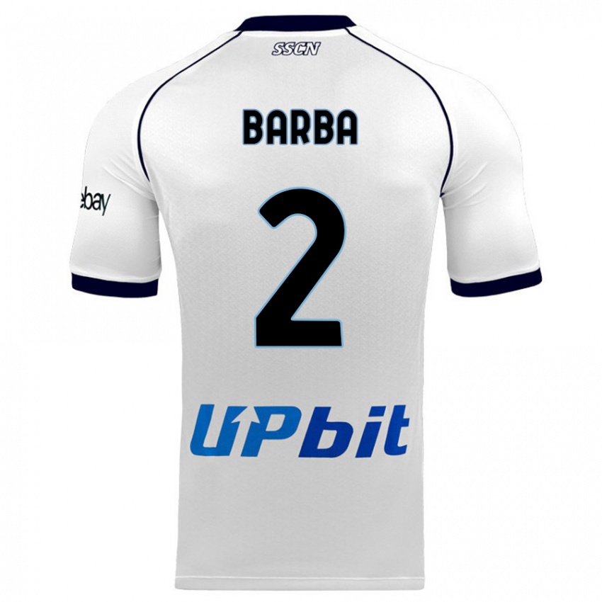 Mujer Camiseta Benedetto Barba #2 Blanco 2ª Equipación 2023/24 La Camisa México