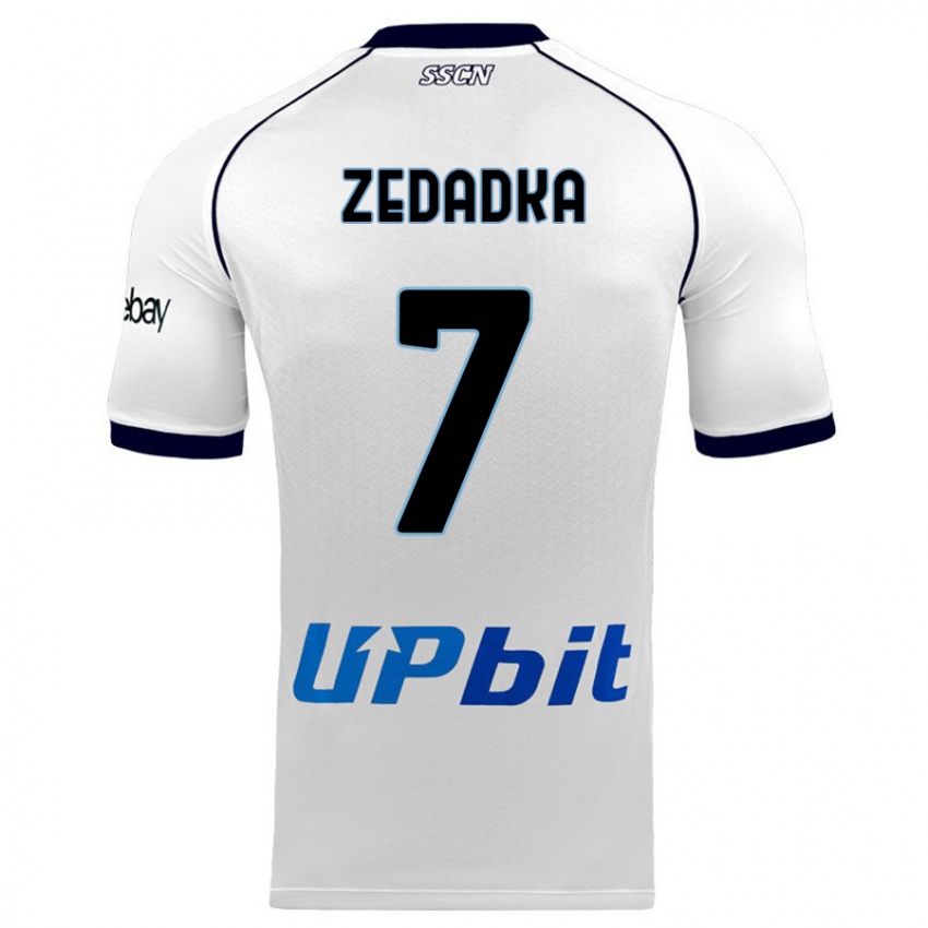 Mujer Camiseta Karim Zedadka #7 Blanco 2ª Equipación 2023/24 La Camisa México