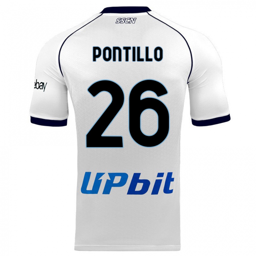 Mujer Camiseta Pasquale Pontillo #26 Blanco 2ª Equipación 2023/24 La Camisa México