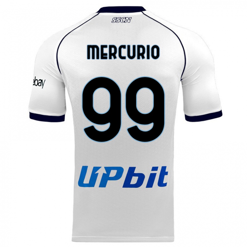 Mujer Camiseta Giovanni Mercurio #99 Blanco 2ª Equipación 2023/24 La Camisa México