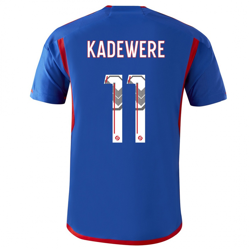 Mujer Camiseta Tino Kadewere #11 Azul Rojo 2ª Equipación 2023/24 La Camisa México