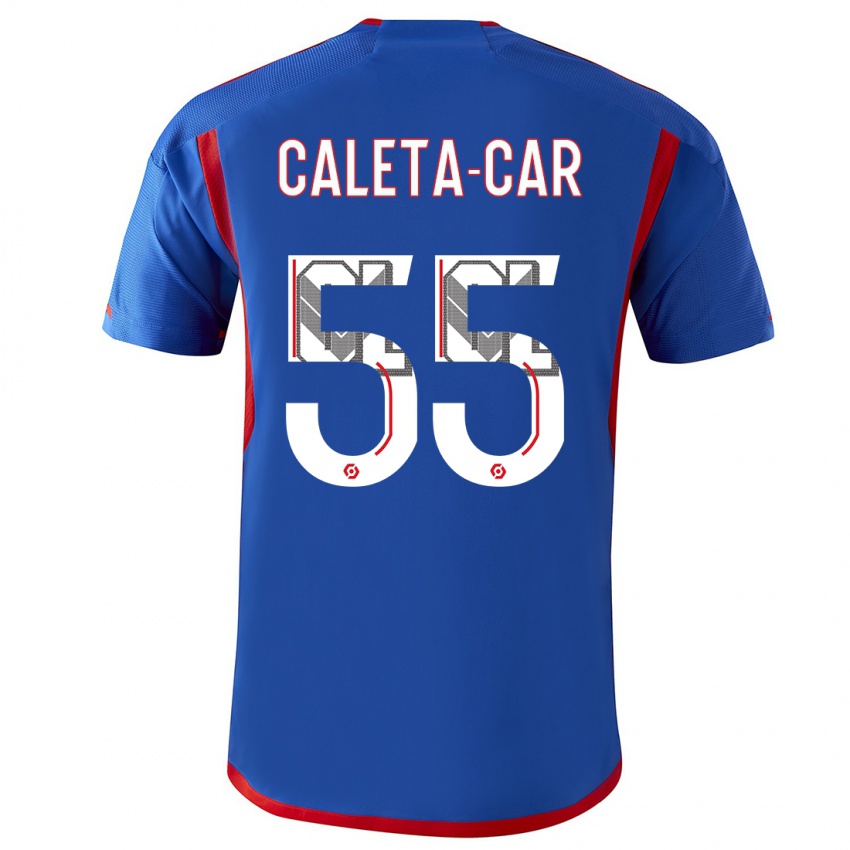 Mujer Camiseta Duje Caleta-Car #55 Azul Rojo 2ª Equipación 2023/24 La Camisa México