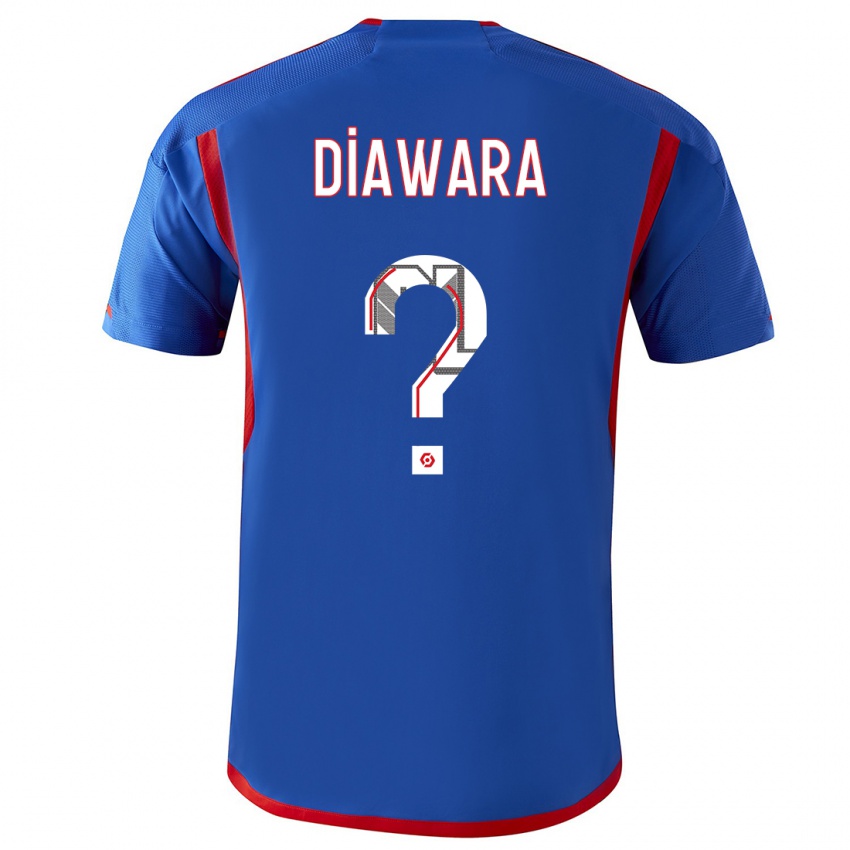 Mujer Camiseta Mahamadou Diawara #0 Azul Rojo 2ª Equipación 2023/24 La Camisa México