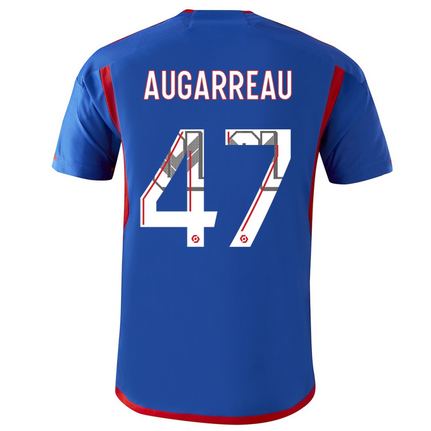 Mujer Camiseta Sofiane Augarreau #47 Azul Rojo 2ª Equipación 2023/24 La Camisa México