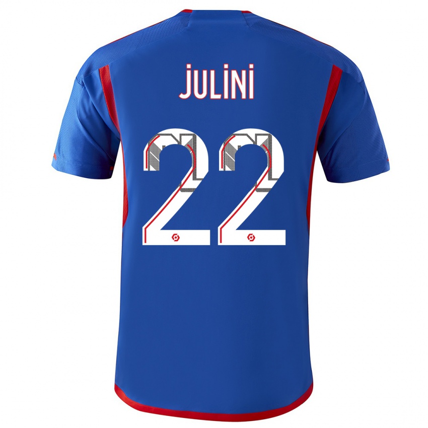 Mujer Camiseta Sally Julini #22 Azul Rojo 2ª Equipación 2023/24 La Camisa México