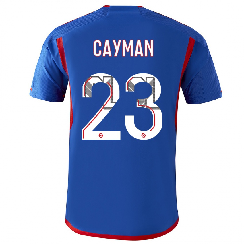 Mujer Camiseta Janice Cayman #23 Azul Rojo 2ª Equipación 2023/24 La Camisa México