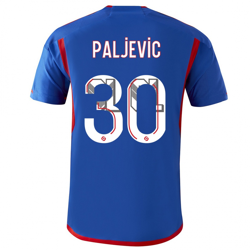 Mujer Camiseta Alyssia Paljevic #30 Azul Rojo 2ª Equipación 2023/24 La Camisa México