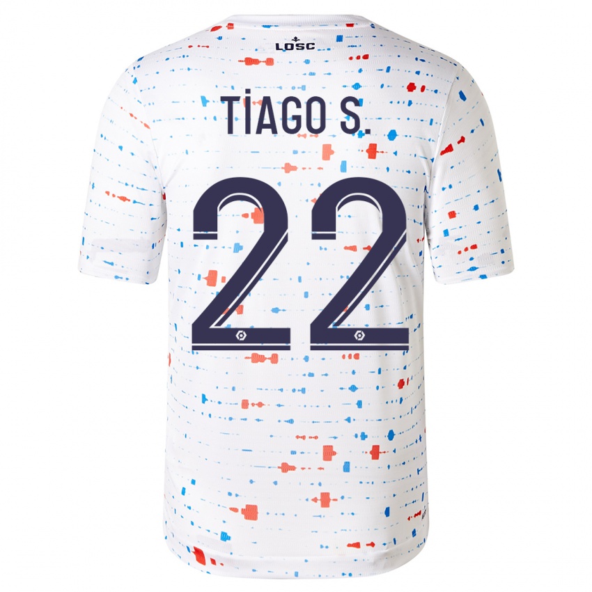 Mujer Camiseta Tiago Santos #22 Blanco 2ª Equipación 2023/24 La Camisa México