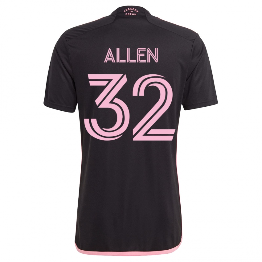 Mujer Camiseta Noah Allen #32 Negro 2ª Equipación 2023/24 La Camisa México