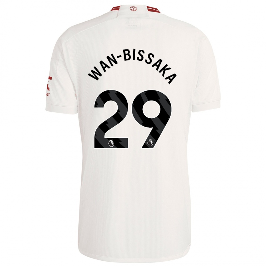 Mujer Camiseta Aaron Wan-Bissaka #29 Blanco Equipación Tercera 2023/24 La Camisa México