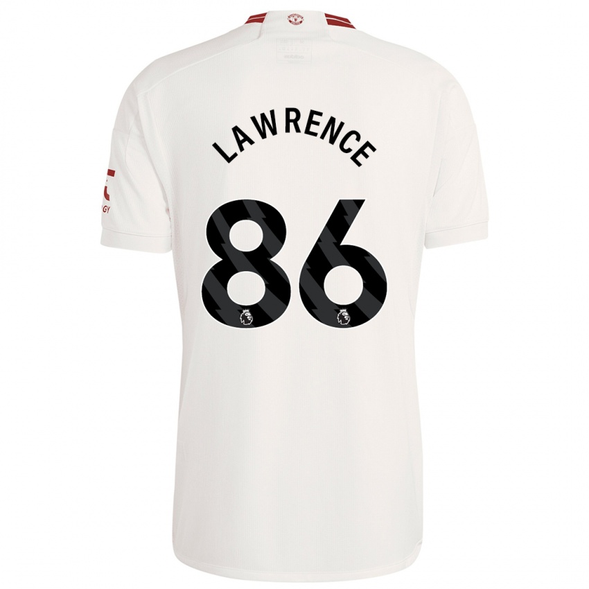 Mujer Camiseta Marcus Lawrence #86 Blanco Equipación Tercera 2023/24 La Camisa México