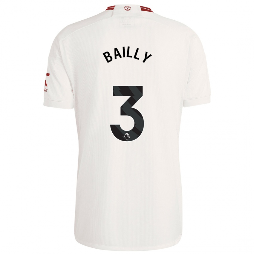 Mujer Camiseta Eric Bailly #3 Blanco Equipación Tercera 2023/24 La Camisa México