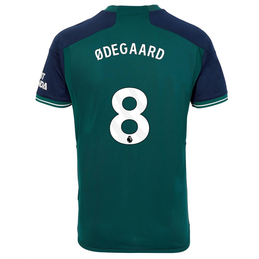 Mujer Camiseta Martin Odegaard #8 Verde Equipación Tercera 2023/24 La Camisa México