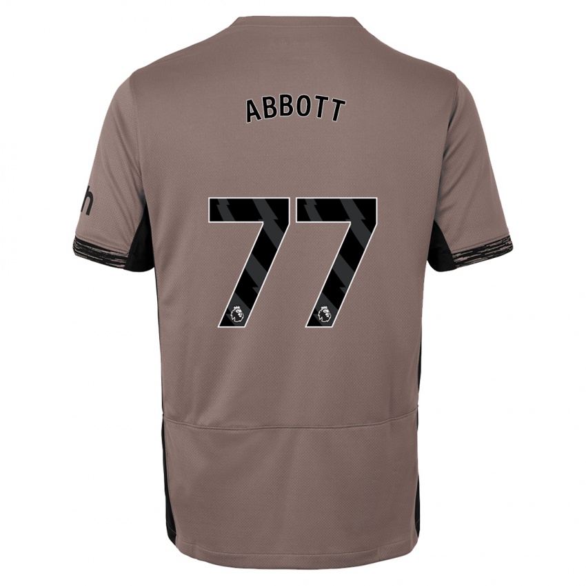 Mujer Camiseta George Abbott #77 Beige Obscuro Equipación Tercera 2023/24 La Camisa México