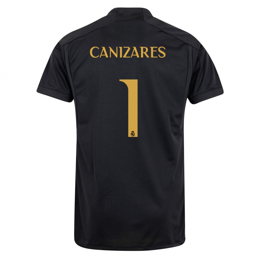 Mujer Camiseta Lucas Canizares #1 Negro Equipación Tercera 2023/24 La Camisa México