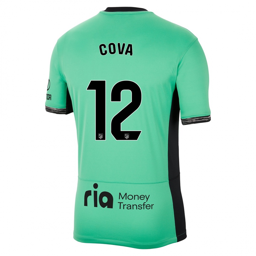 Mujer Camiseta Adrian Cova #12 Primavera Verde Equipación Tercera 2023/24 La Camisa México