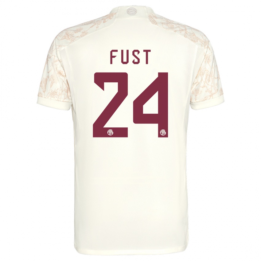 Mujer Camiseta Leon Fust #24 Blanquecino Equipación Tercera 2023/24 La Camisa México