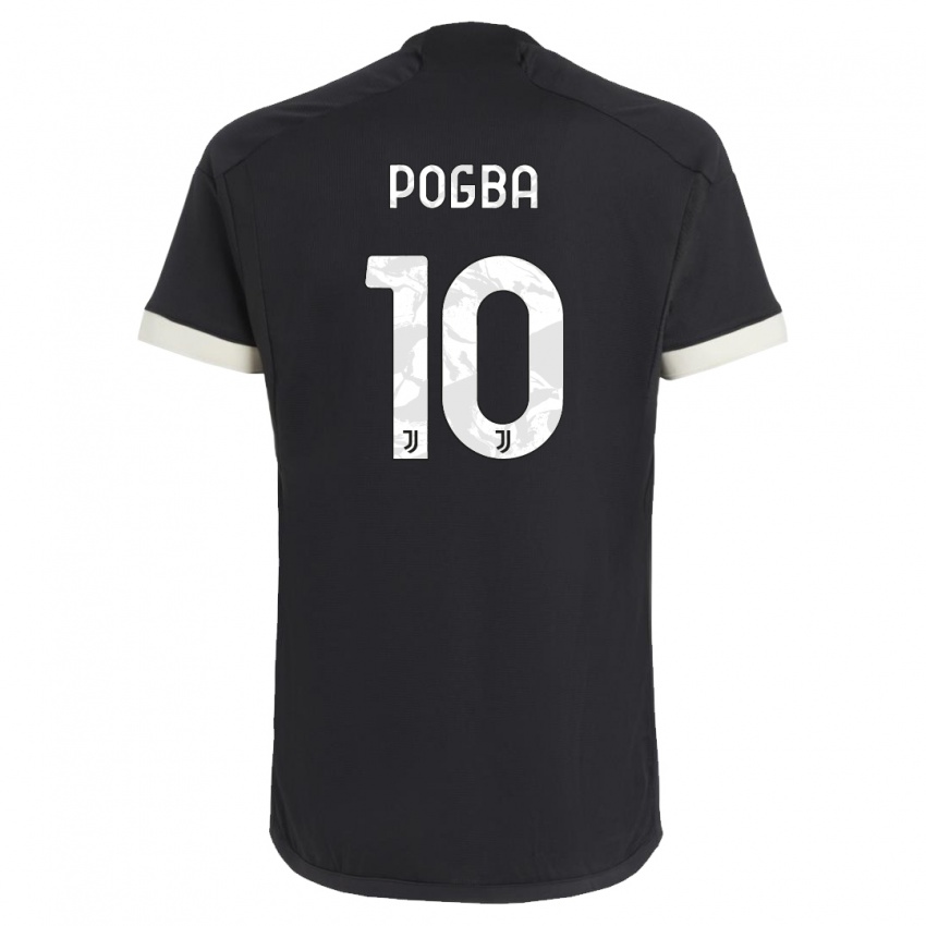Mujer Camiseta Paul Pogba #10 Negro Equipación Tercera 2023/24 La Camisa México