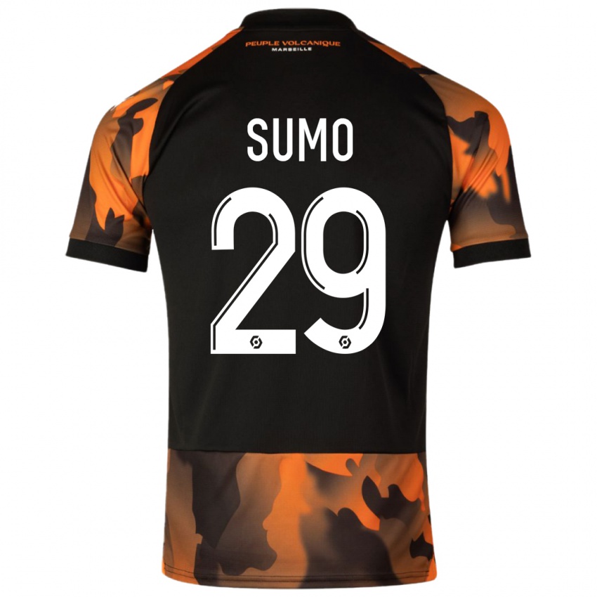 Mujer Camiseta Eva Sumo #29 Negro Naranja Equipación Tercera 2023/24 La Camisa México