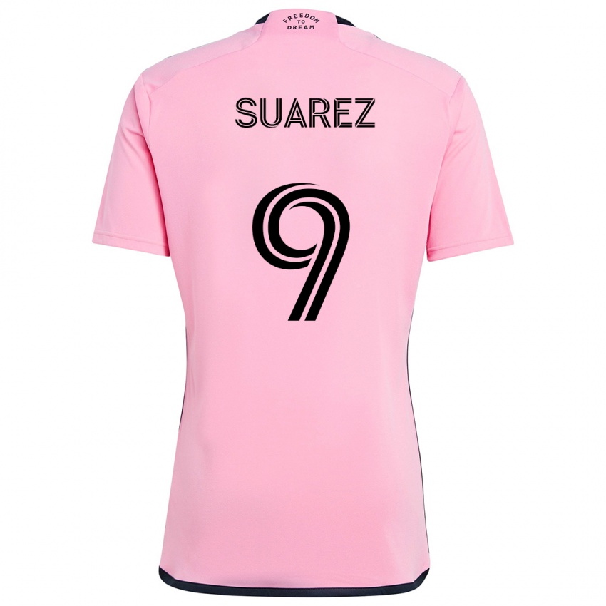 Niño Camiseta Luis Suárez #9 Rosa 1ª Equipación 2024/25 La Camisa México