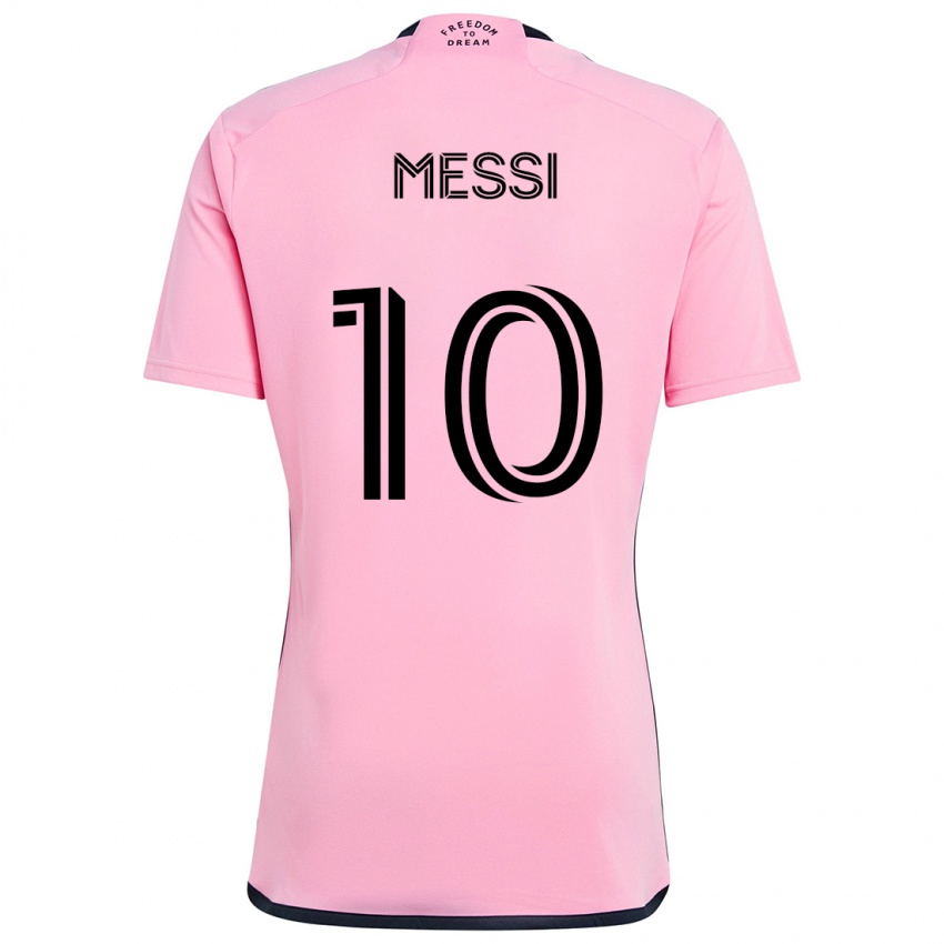 Niño Camiseta Lionel Messi #10 Rosa 1ª Equipación 2024/25 La Camisa México