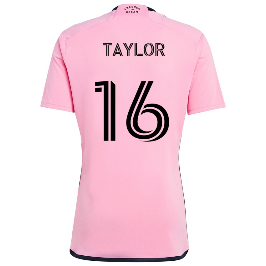 Niño Camiseta Robert Taylor #16 Rosa 1ª Equipación 2024/25 La Camisa México