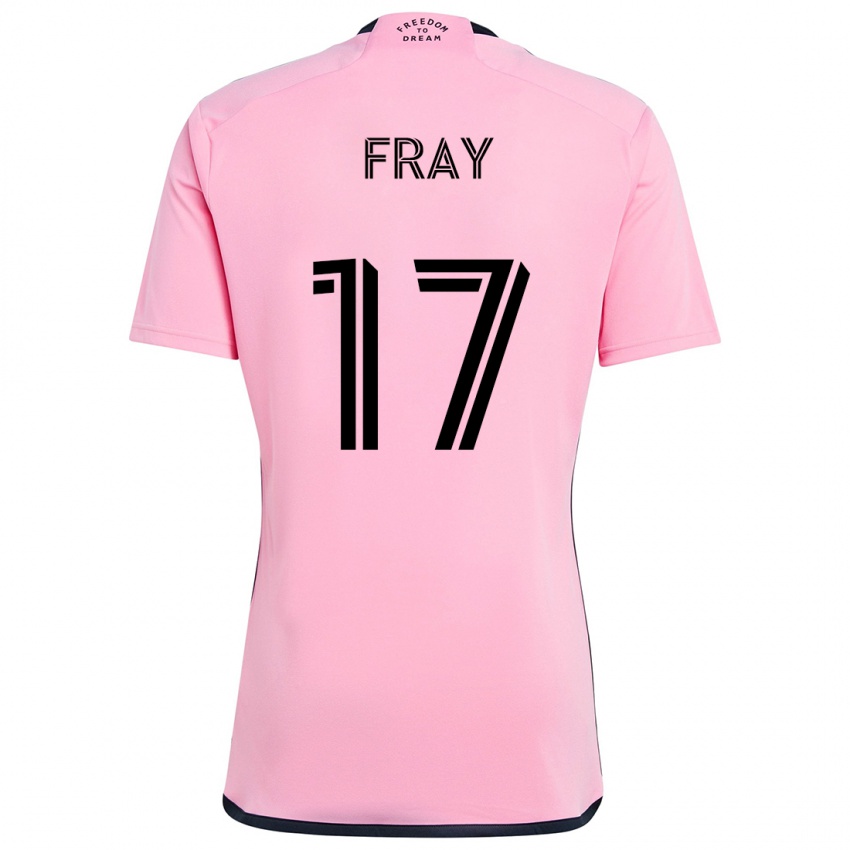 Niño Camiseta Ian Fray #17 Rosa 1ª Equipación 2024/25 La Camisa México