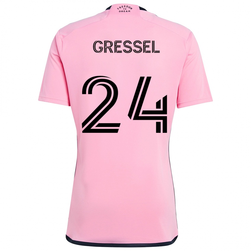 Niño Camiseta Julian Gressel #24 Rosa 1ª Equipación 2024/25 La Camisa México