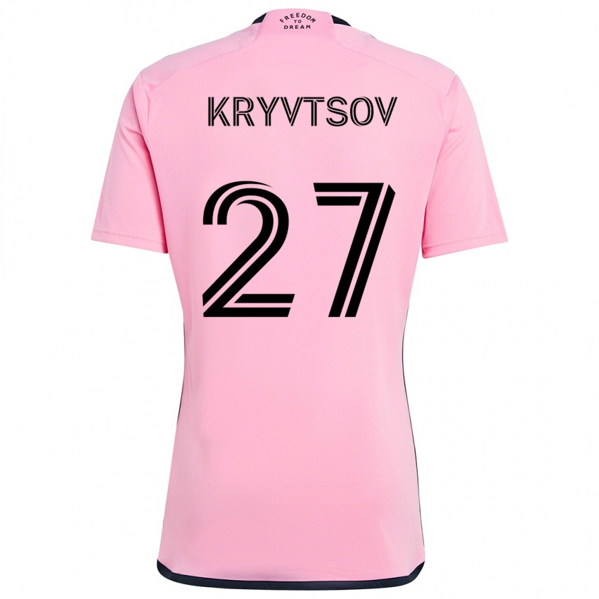 Niño Camiseta Sergiy Kryvtsov #27 Rosa 1ª Equipación 2024/25 La Camisa México