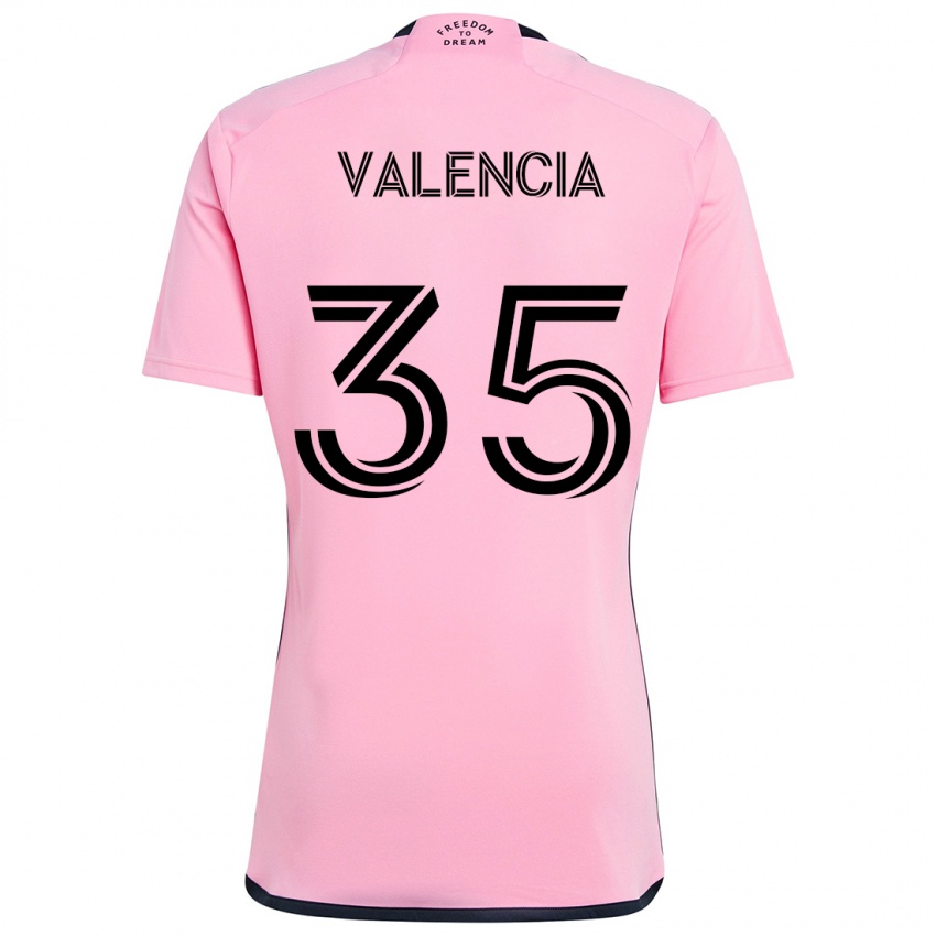 Niño Camiseta Felipe Valencia #35 Rosa 1ª Equipación 2024/25 La Camisa México