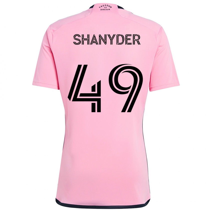 Niño Camiseta Shanyder Borgelin #49 Rosa 1ª Equipación 2024/25 La Camisa México