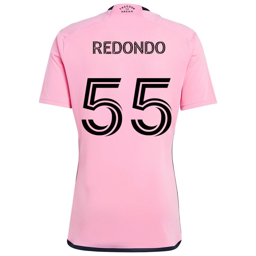 Niño Camiseta Federico Redondo #55 Rosa 1ª Equipación 2024/25 La Camisa México