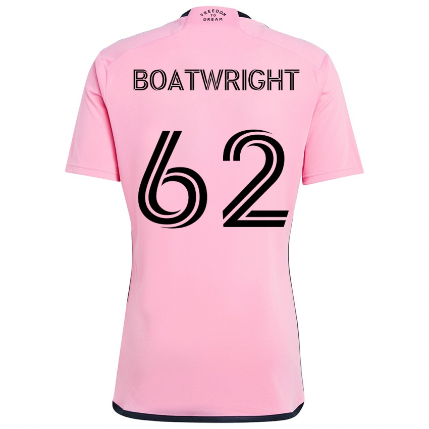 Niño Camiseta Israel Boatwright #62 Rosa 1ª Equipación 2024/25 La Camisa México