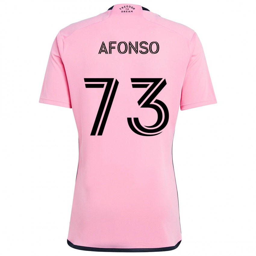 Niño Camiseta Leo Afonso #73 Rosa 1ª Equipación 2024/25 La Camisa México