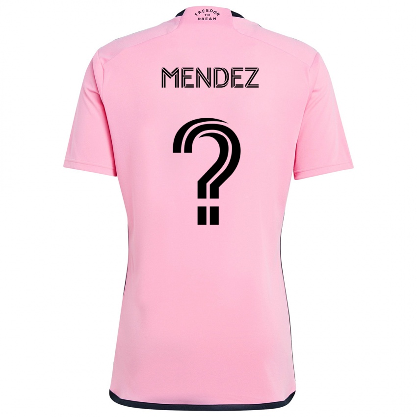 Niño Camiseta Dylan Mendez #0 Rosa 1ª Equipación 2024/25 La Camisa México